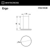 Фото крючок whitecross ergo er2216gm, цвет: оружейная сталь