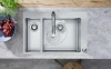 Фото смеситель для кухонной мойки hansgrohe metris select 73804000_vstvo