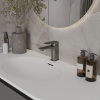 Фото смеситель для раковины oliveeka сталь ol-139003-bgm