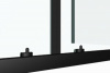 Фото душевое ограждение bandhours smart/flat-glass 810 черный матовый 100x80 см