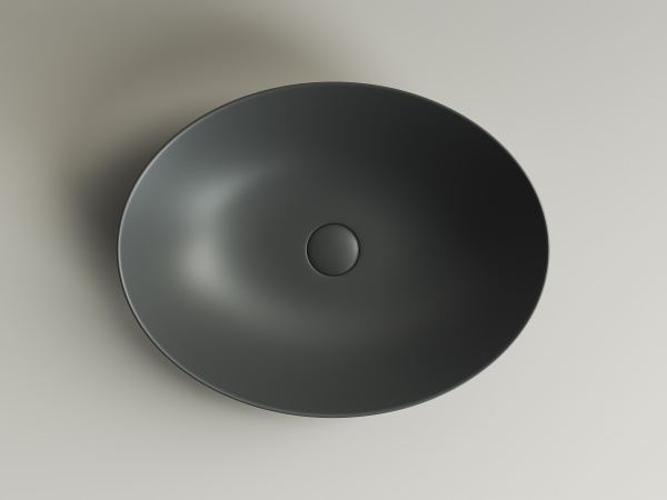 Фото раковина накладная ceramicanova element 52 см, цвет: антрацит cn6017mdh