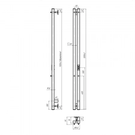 Фото электрический полотенцесушитель indigo style 2 pro 120/8 lspre120-8mkgdrt