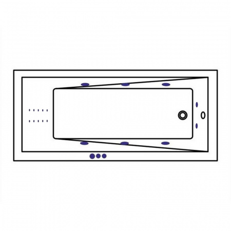 Фото акриловая ванна whitecross wave 180x80 см smart nano 0111.160070.100.smartnano.gl