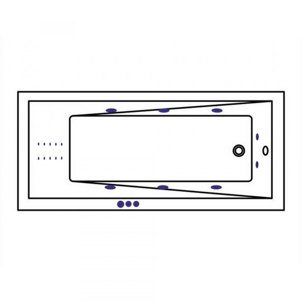 Фото акриловая ванна whitecross wave 180x80 см smart nano 0101.180080.100.smartnano.cr