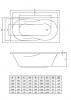 Фото акриловая ванна c-bath vesta 150x70 см cbq005003