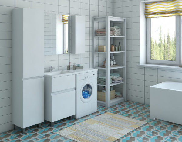 Фото тумба под стиральную машину эстет dallas luxe 100 см l/r фр-00002315