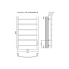 Фото электрический полотенцесушитель azario verona 50x80 см цвет: хром az04858
