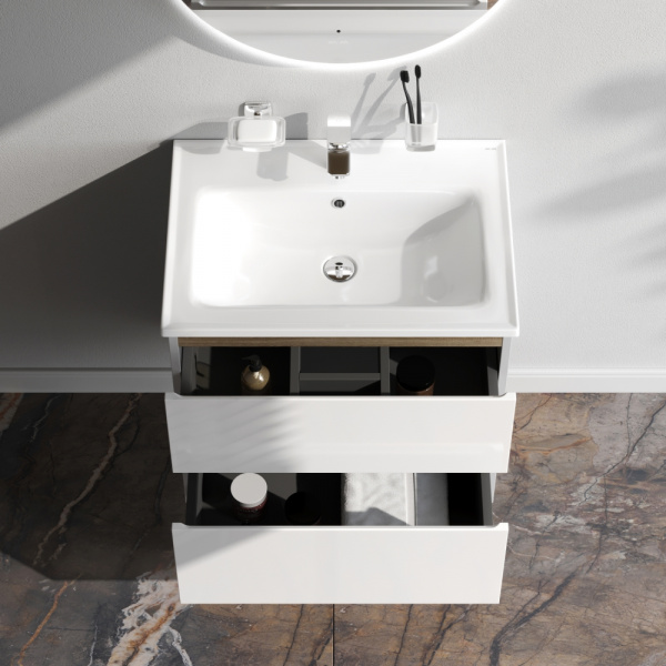 Фото тумба под раковину am.pm x-joy  65 см цвет: белый m85afhx0652wg
