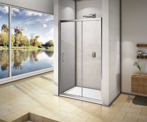 Фото душевая дверь good door neo wtw-110-c-ch 110 см не00004