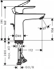 Фото смеситель для раковины hansgrohe talis e 71710140_vstvo