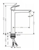 Фото смеситель для раковины hansgrohe logis fine 71258000_otu