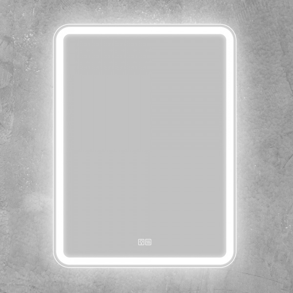 Фото зеркало с подсветкой belbagno marino 60 см spc-mar-600-800-led-tch-warm