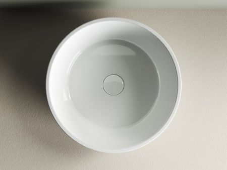 Фото раковина накладная ceramicanova element 41 см, цвет: белый cn6021