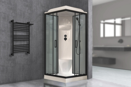 Фото душевая кабина royal bath нр rb90hp6-gt-bl 90x90 см