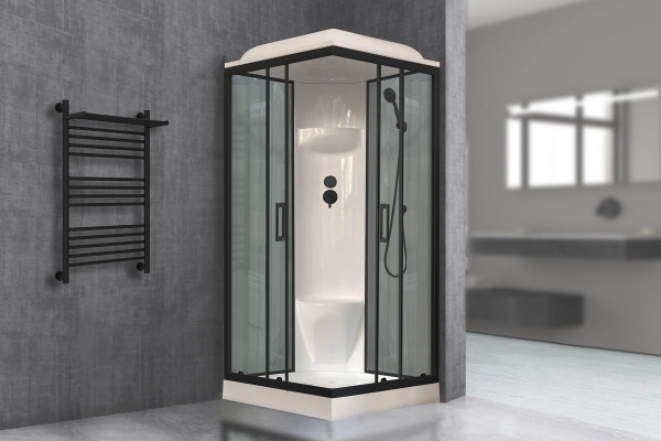 Фото душевая кабина royal bath нр rb90hp6-gt-bl 90x90 см
