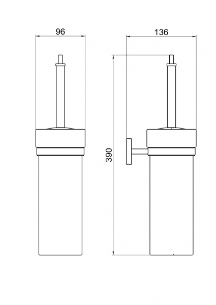 Фото ершик акватек бетта цвет: хром aq4610cr