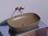 Фото раковина накладная ceramicanova element 60 см, цвет: коричневый cn6049mdb
