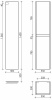Фото пенал подвесной sancos smart 35 см psm35w
