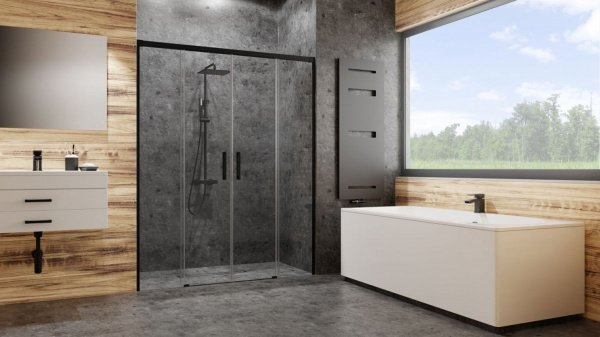 Фото душевая дверь radaway idea black dwd 190 см 387129-54-01