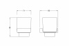 Фото стакан для зубных щеток zeegres z.bergamo 26102101