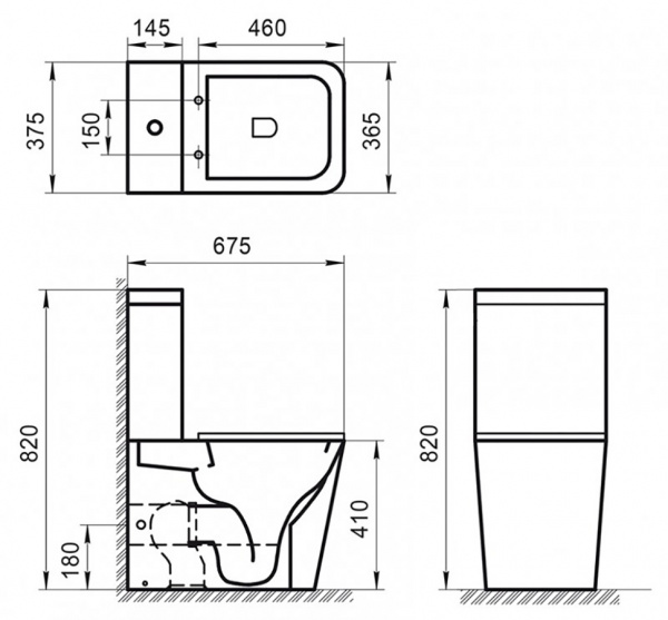 Фото унитаз напольный belbagno ardente-r bb02093cpr