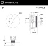 Фото встраиваемый термостатический смеситель для душа whitecross y y1236glb, цвет: золото