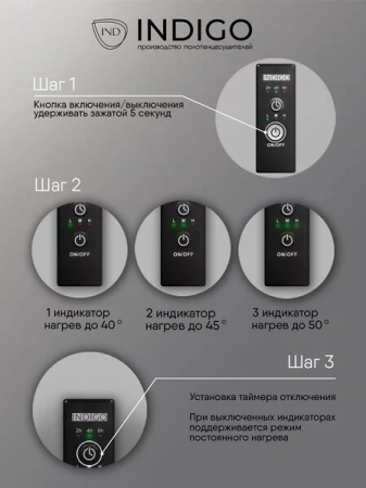 Фото электрический полотенцесушитель indigo oktava slim 60/50 lсloks5e60-50abert