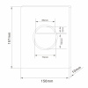 Фото клавиша смыва abber ac0126mw белая матовая