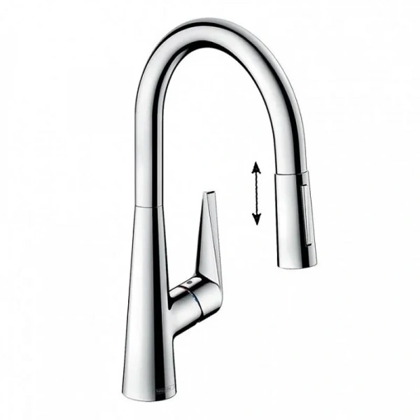 Фото смеситель для кухонной мойки hansgrohe talis 73851000