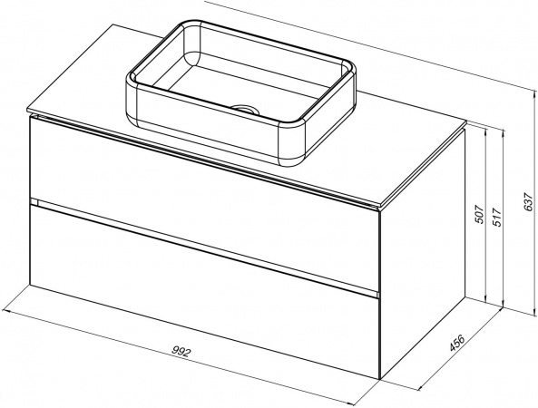 Фото тумба под раковину allen brau infinity 100 см 1.21003.cgm