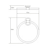 Фото полотенцедержатель кольцо wasserkraft oder k-3060