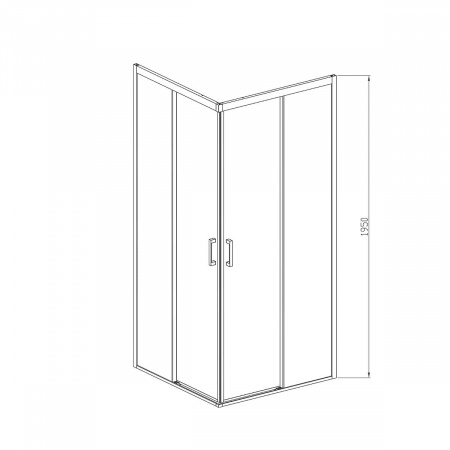 Фото душевое ограждение vincea soft 100x100 см  vss-3so100cl