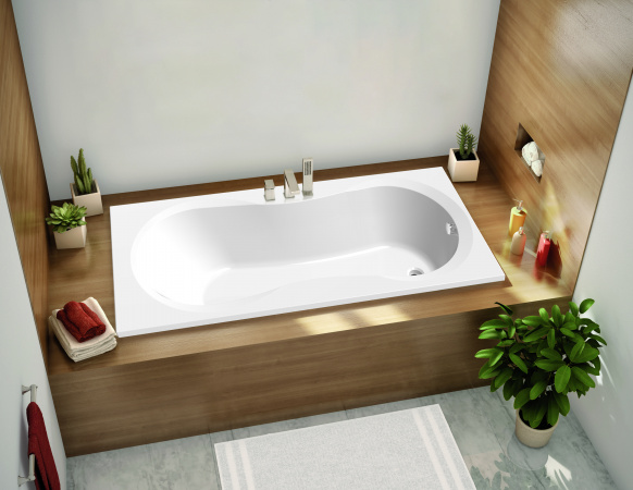 Фото акриловая ванна c-bath salus 140x70 см cbq006003