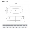 Фото акриловая ванна relisan kristina 180x90 см гл000027315