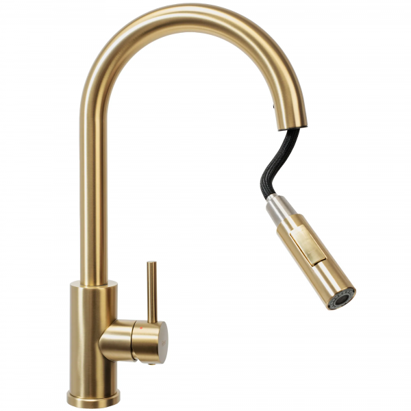 Фото смеситель для кухни rea fresh gold mat rea-b9148