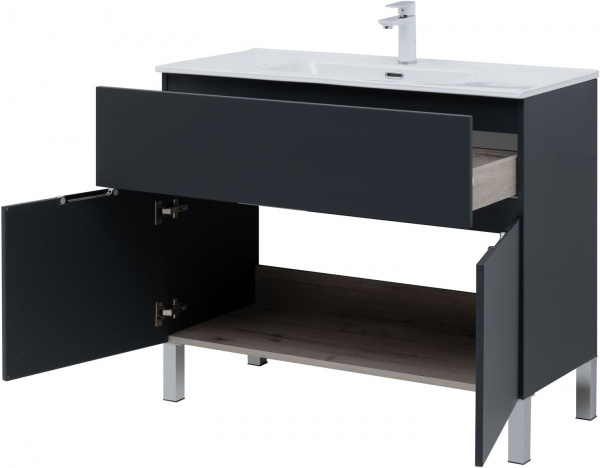 Фото тумба под раковину aquanet алвита new 100 см 277555