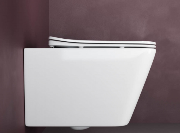 Фото унитаз подвесной, безободковый ceramicanova metric cn3007