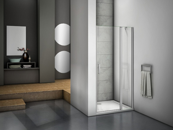 Фото душевая дверь good door mokka wtw-110-c-we 110 см мк00005