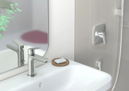 Фото смеситель для раковины hansgrohe logis fine 71252000