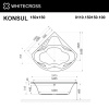Фото акриловая ванна whitecross konsul 150x150 см 0110.150150.100