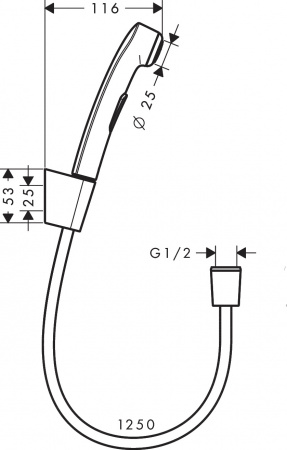 Фото гигиенический душ hansgrohe 32129000
