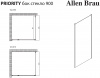 Фото душевая стенка allen brau priority 90 3.31045.bba черный