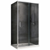 Душевое ограждение Abber Schwarzer Diamant AG301005-S505 100x50 см