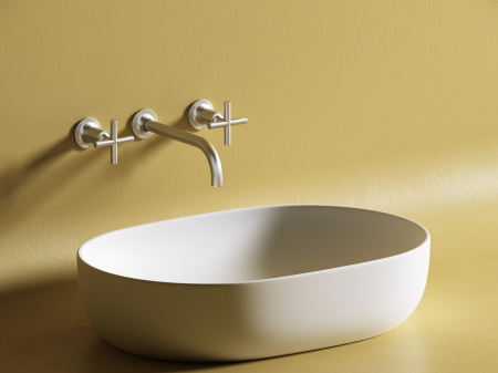 Фото раковина накладная ceramicanova element 60 см, цвет: белый cn6047mw