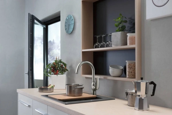 Фото смеситель для кухонной мойки hansgrohe focus 71802000