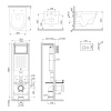 Фото унитаз с инсталляцией am.pm sense is110138.741701