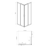 Фото душевое ограждение  azario milton  90x90 см az-nd1142 900 black