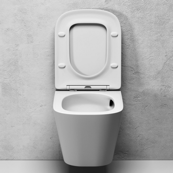 Фото унитаз подвесной безободковый abelsberg object ceramic tornadoflush 52 см obc80901wh