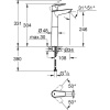 Фото смеситель для раковины grohe bauedge 23761001