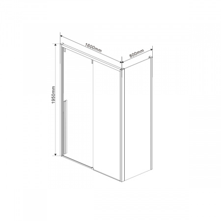 Фото душевой уголок vincea lugano 160x80 см vsr-1l8016cl-1
